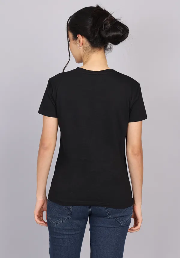 Classic_Black_Premium_Crewneck_Pima_Cotton_Round_Neck_T_Shirt_For_Women