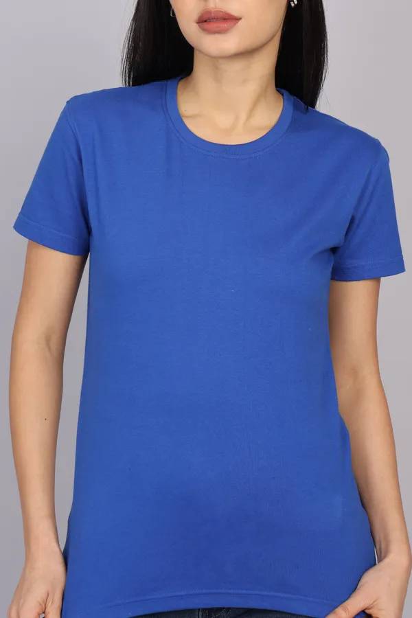 Imperial_Blue_Premium_Crewneck_Pima_Cotton_Round_Neck_T_Shirt_For_Women
