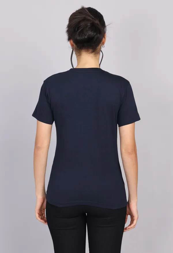 Midnight_Navy_Blue_Premium_Crewneck_Pima_Cotton_Round_Neck_T_Shirt_For_Women