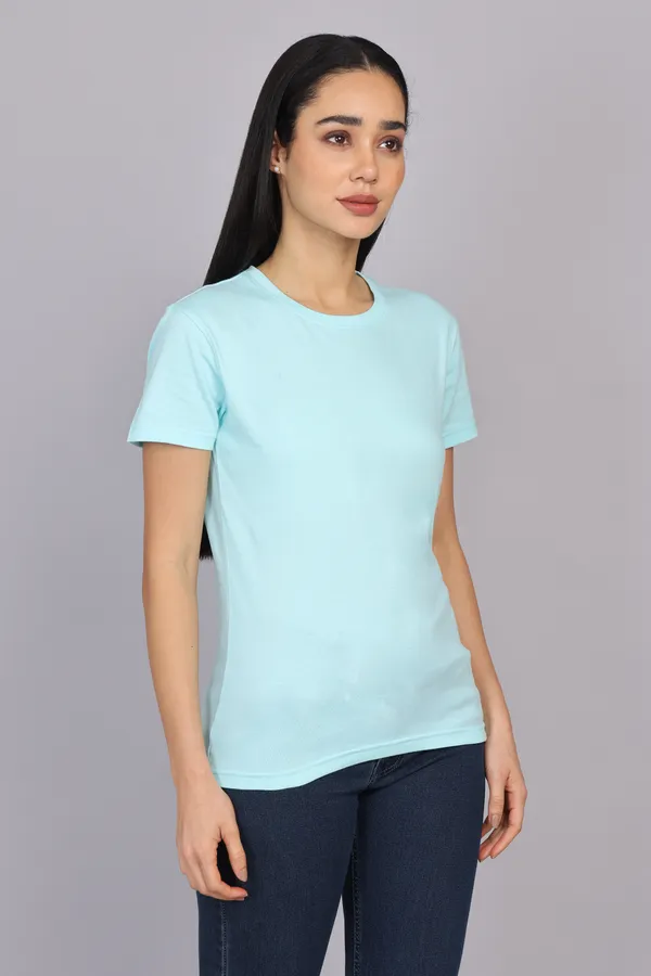 Mint_Blue_Premium_Crewneck_Pima_Cotton_Round_Neck_T_Shirt_For_Women