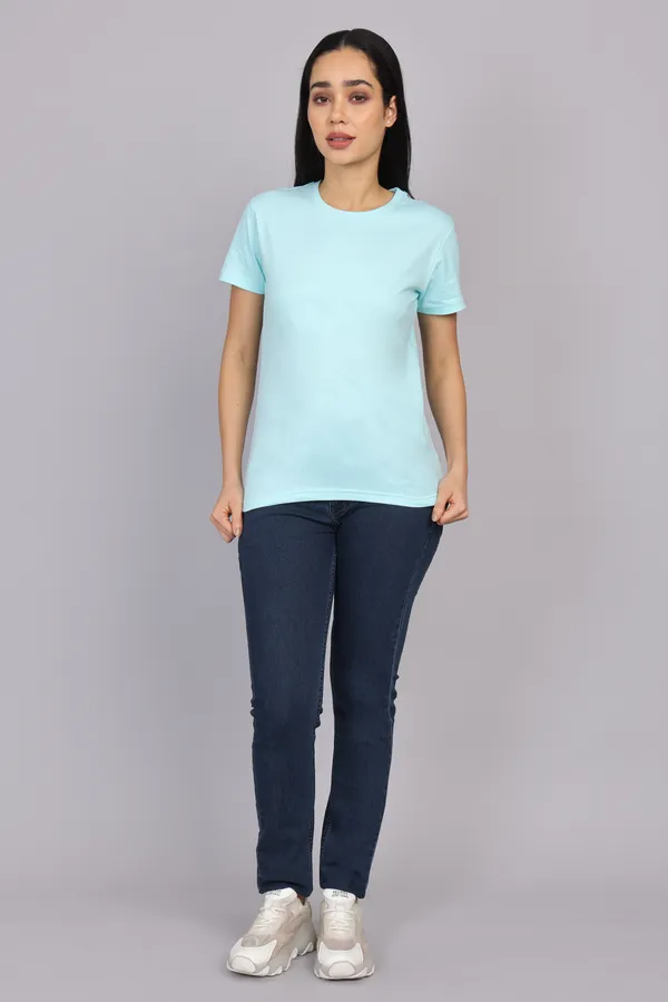 Mint_Blue_Premium_Crewneck_Pima_Cotton_Round_Neck_T_Shirt_For_Women