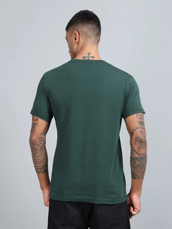 Bottle_Green_Premium_Crewneck_Pima_Cotton_Round_Neck_T_Shirt_For_Men