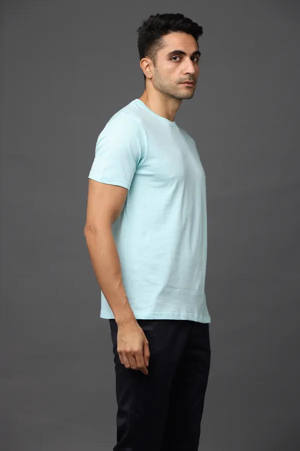 Mint_Blue_Premium_Crewneck_Pima_Cotton_Round_Neck_T_Shirt_For_Men