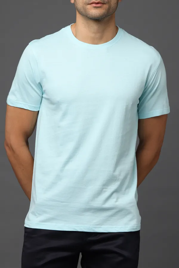 Mint_Blue_Premium_Crewneck_Pima_Cotton_Round_Neck_T_Shirt_For_Men