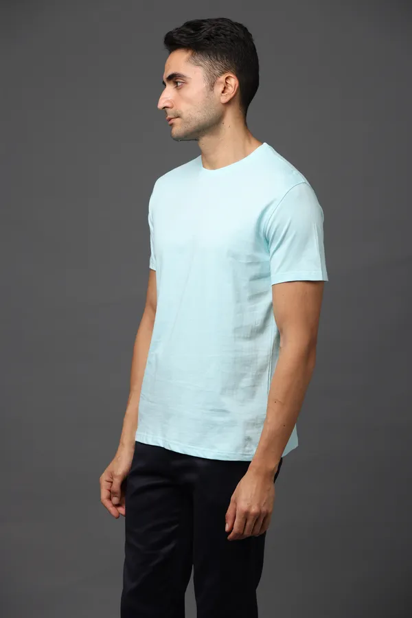 Mint_Blue_Premium_Crewneck_Pima_Cotton_Round_Neck_T_Shirt_For_Men