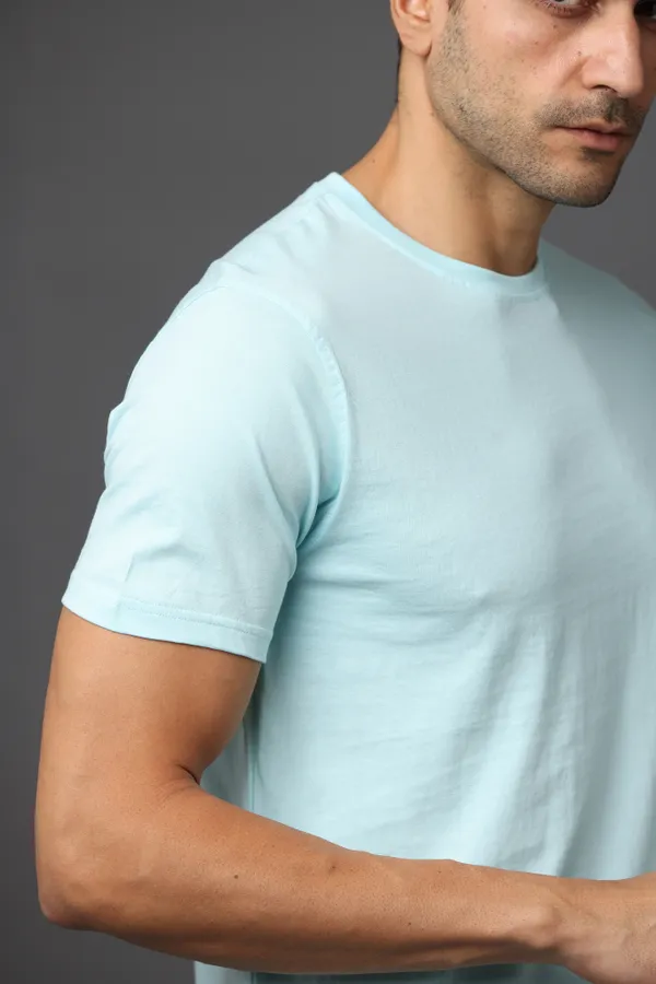 Mint_Blue_Premium_Crewneck_Pima_Cotton_Round_Neck_T_Shirt_For_Men