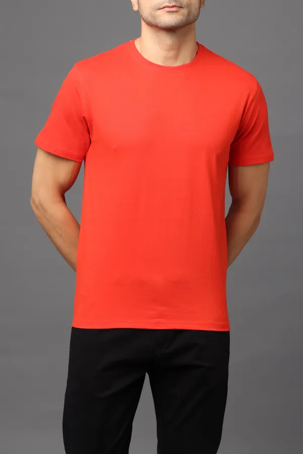Red_Premium_Crewneck_Pima_Cotton_Round_Neck_T_Shirt_For_Men