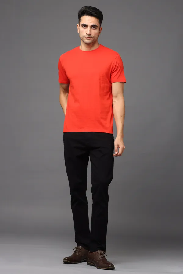 Red_Premium_Crewneck_Pima_Cotton_Round_Neck_T_Shirt_For_Men