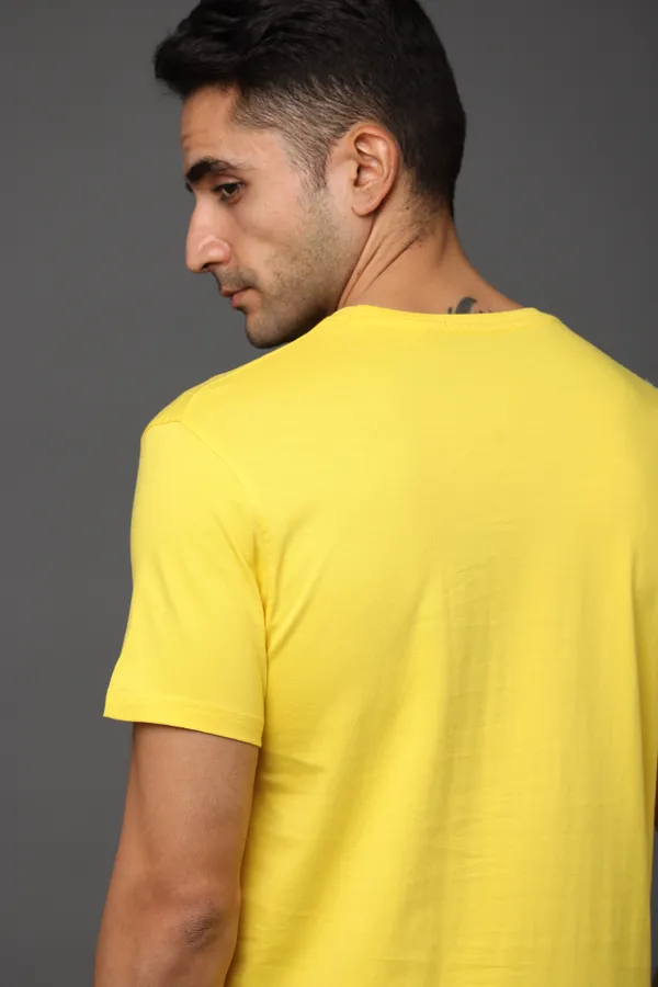 Yellow_Premium_Crewneck_Pima_Cotton_Round_Neck_T_Shirt_For_Men