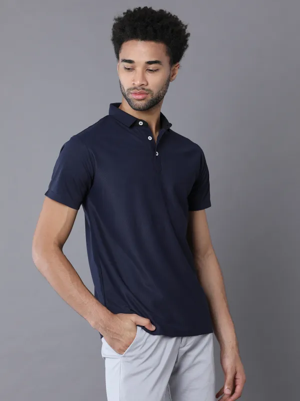Midnight_Navy_Blue_Mars_200_Polyester_Polo_Neck_T_Shirt_For_Men