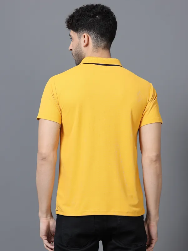 Mustard_Mars_200_Polyester_Polo_Neck_T_Shirt_For_Men