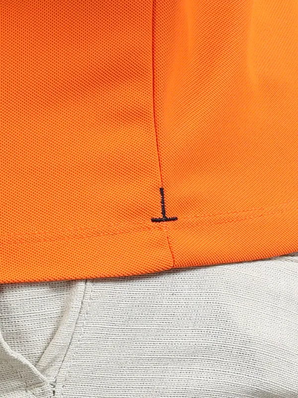 Orange_Mars_200_Polyester_Polo_Neck_T_Shirt_For_Men