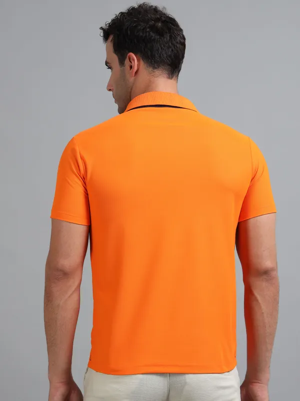 Orange_Mars_200_Polyester_Polo_Neck_T_Shirt_For_Men