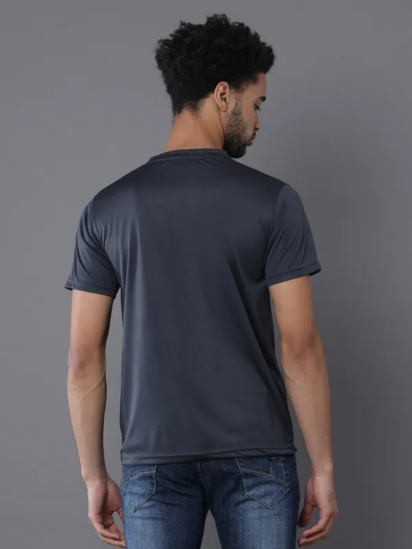 Dark_Grey_Mobilitee_Polyester_Round_Neck_T_Shirt_For_Men_And_Women