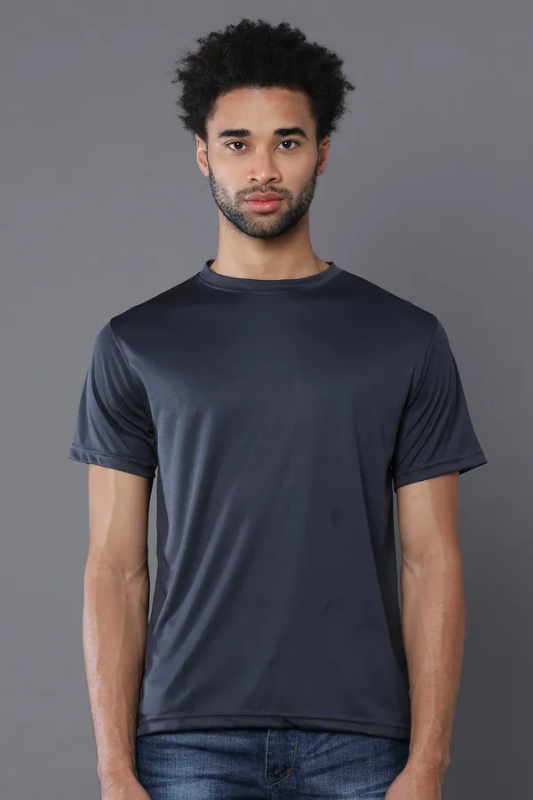 Dark_Grey_Mobilitee_Polyester_Round_Neck_T_Shirt_For_Men_And_Women