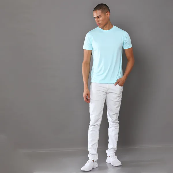 Mint_Blue_Mobilitee_Polyester_Round_Neck_T_Shirt_For_Men_And_Women