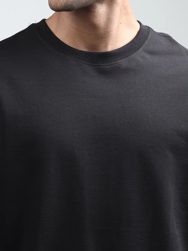 Black_Oversized_Originals_French_Terry_Cotton_Round_Neck_T_Shirt_For_Men