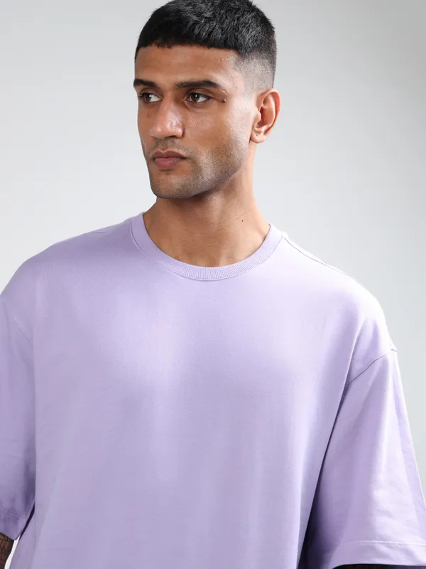 Lilac_Oversized_Originals_French_Terry_Cotton_Round_Neck_T_Shirt_For_Men
