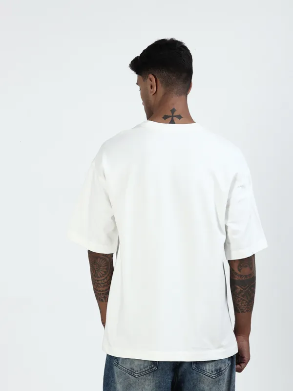 White_Oversized_Originals_French_Terry_Cotton_Round_Neck_T_Shirt_For_Men