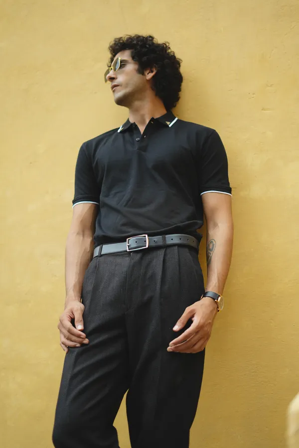 Classic_Black_Premium_Polo_Pima_Cotton_Polo_Neck_T_Shirt_For_Men
