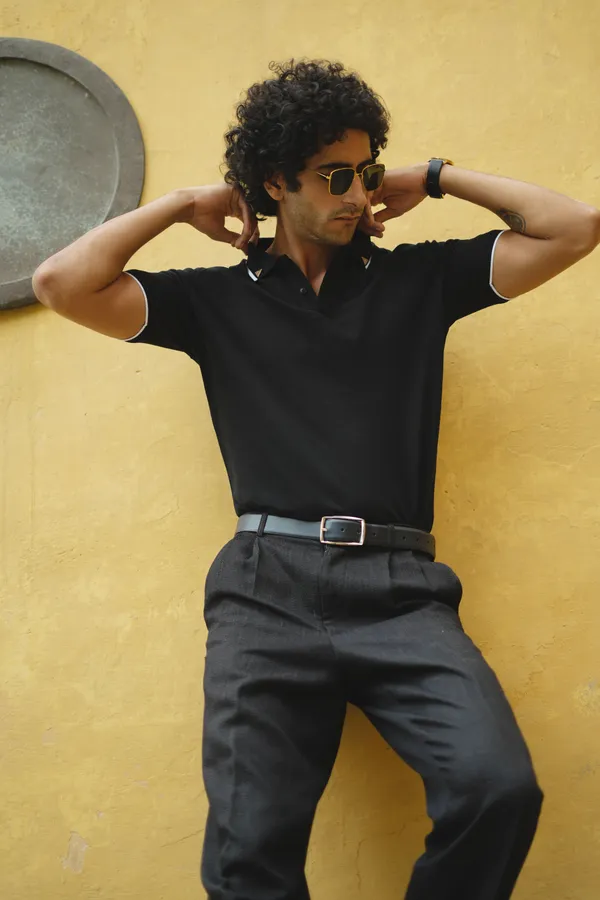 Classic_Black_Premium_Polo_Pima_Cotton_Polo_Neck_T_Shirt_For_Men