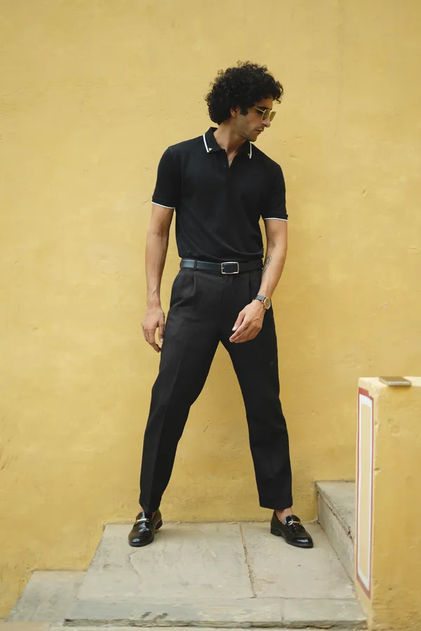 Classic_Black_Premium_Polo_Pima_Cotton_Polo_Neck_T_Shirt_For_Men