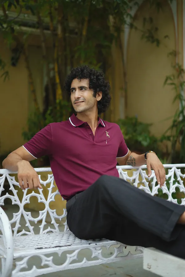 French_Wine_Premium_Polo_Pima_Cotton_Polo_Neck_T_Shirt_For_Men