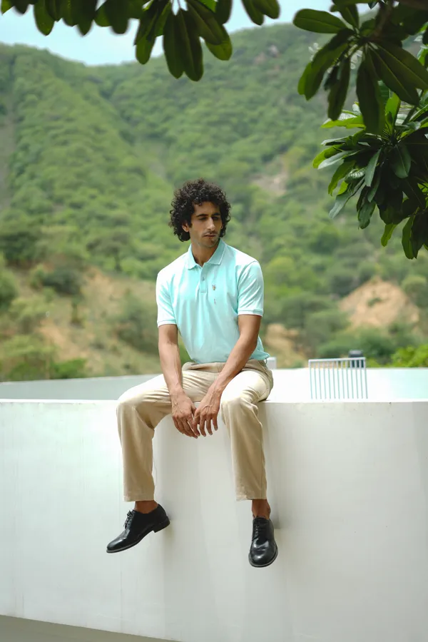 Mint_Blue_Premium_Polo_Pima_Cotton_Polo_Neck_T_Shirt_For_Men