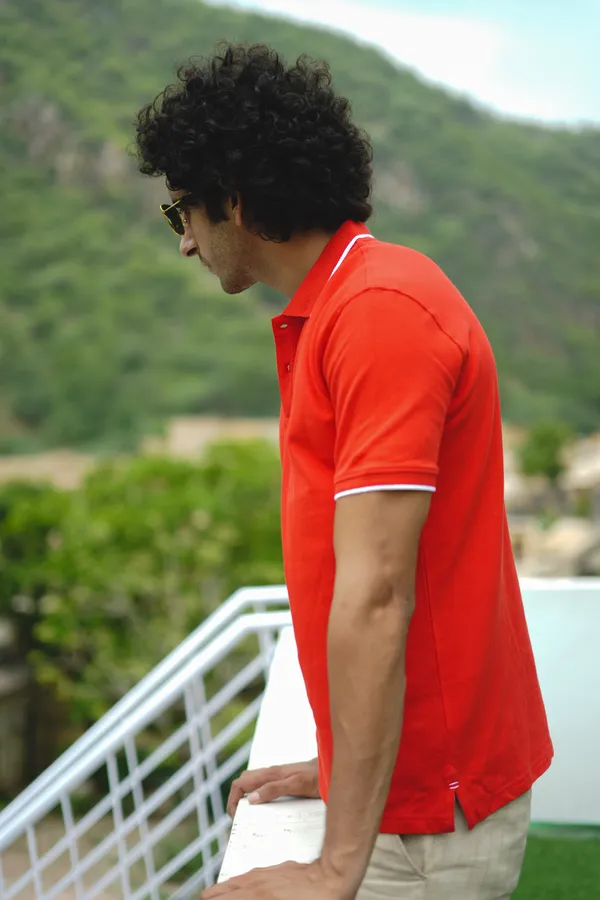 Red_Premium_Polo_Pima_Cotton_Polo_Neck_T_Shirt_For_Men