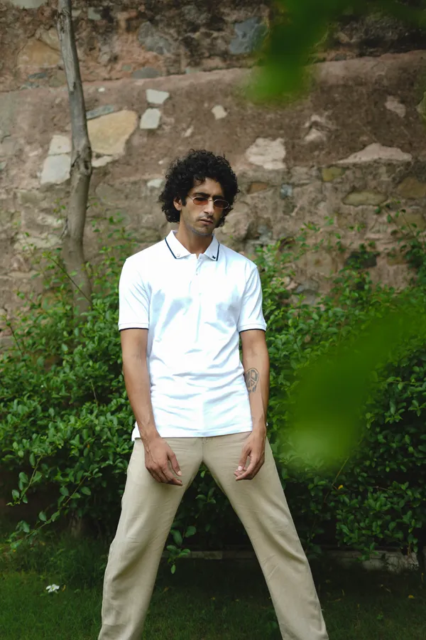 White_Premium_Polo_Pima_Cotton_Polo_Neck_T_Shirt_For_Men