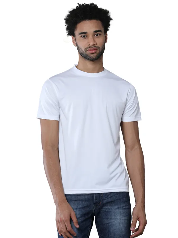 White_Sports_Crewneck_Polyester_Round_Neck_T_Shirt_For_Men_And_Women