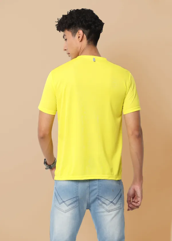 Yellow_Sports_Crewneck_Polyester_Round_Neck_T_Shirt_For_Men_And_Women