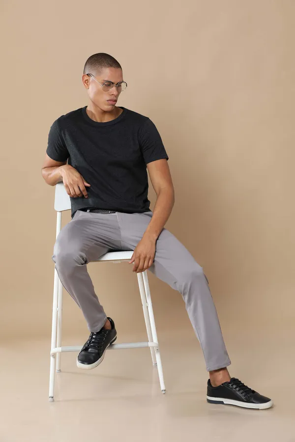 Charcoal_Melange_Sustainable_Crewneck_Cotton_And_Polyester_Round_Neck_T_Shirt_For_Men