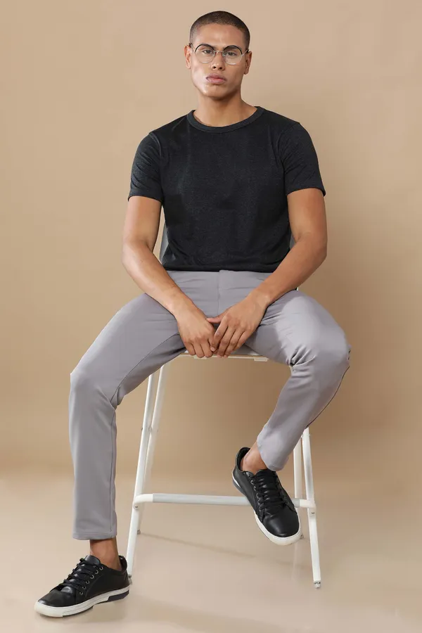 Charcoal_Melange_Sustainable_Crewneck_Cotton_And_Polyester_Round_Neck_T_Shirt_For_Men