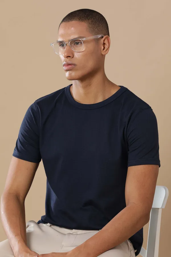 Navy_Blue_Sustainable_Crewneck_Cotton_And_Polyester_Round_Neck_T_Shirt_For_Men