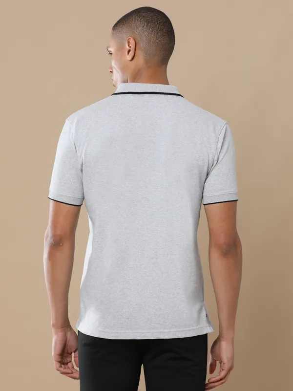 Grey_Sustainable_Jacquard_Cotton_And_Polyester_Polo_Neck_T_Shirt_For_Men