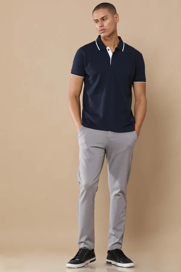 Navy_Blue_Sustainable_Jacquard_Cotton_And_Polyester_Polo_Neck_T_Shirt_For_Men