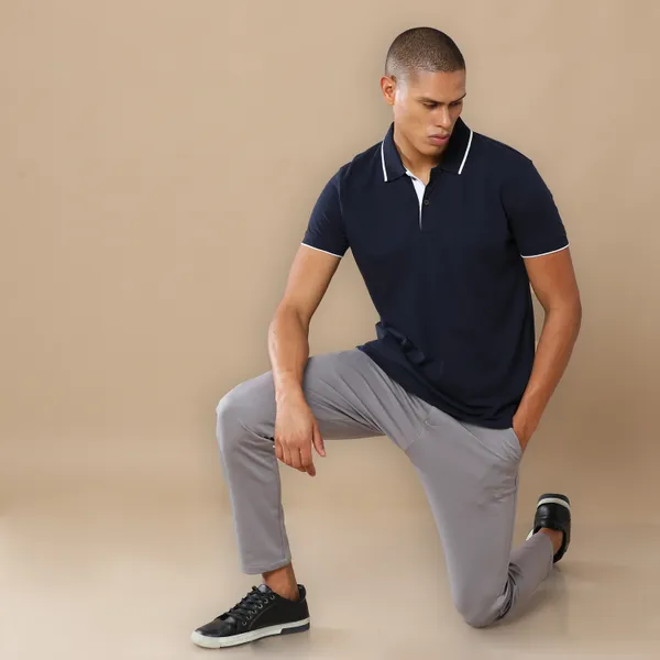 Navy_Blue_Sustainable_Jacquard_Cotton_And_Polyester_Polo_Neck_T_Shirt_For_Men