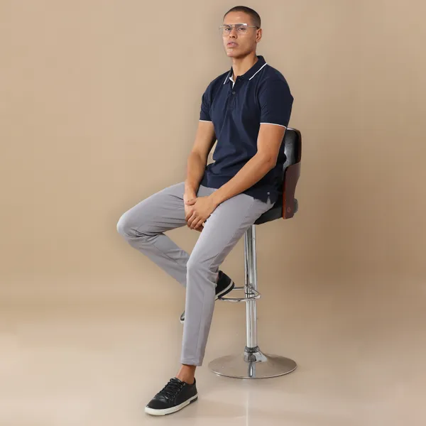 Navy_Blue_Sustainable_Jacquard_Cotton_And_Polyester_Polo_Neck_T_Shirt_For_Men