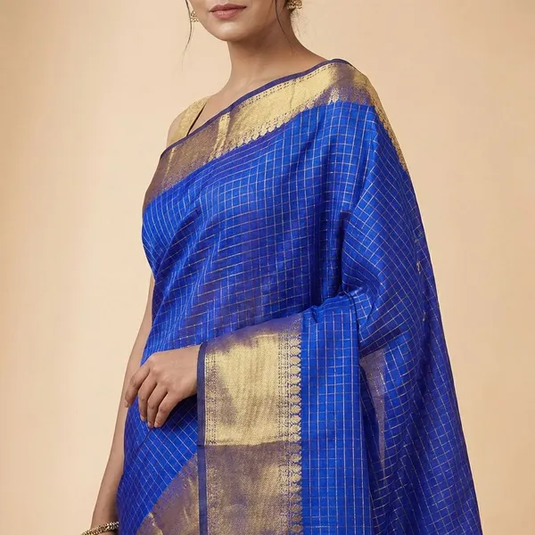 Royal_Blue_Pure_With_Golden_Zari_Border_And_Pallu___Traditional_South_Indian_Wedding_Silk_Saree_For_Women