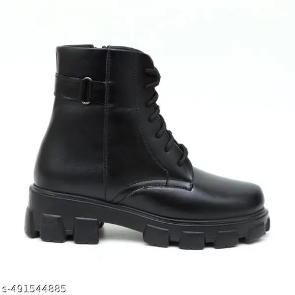 Brown_Synthetic_Ankle_Boot_For_Women