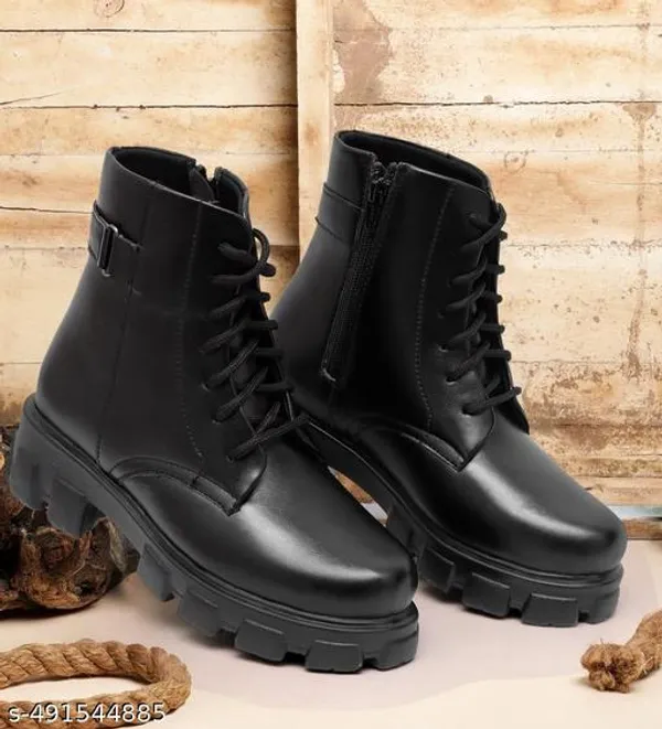 Brown_Synthetic_Ankle_Boot_For_Women