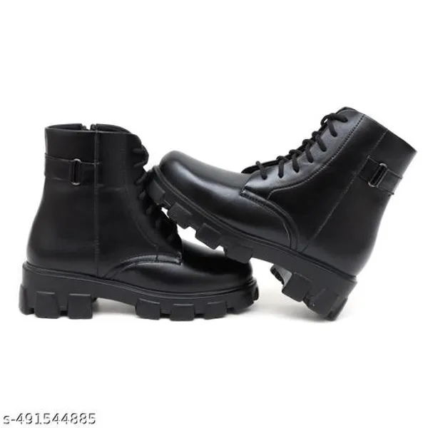 Brown_Synthetic_Ankle_Boot_For_Women