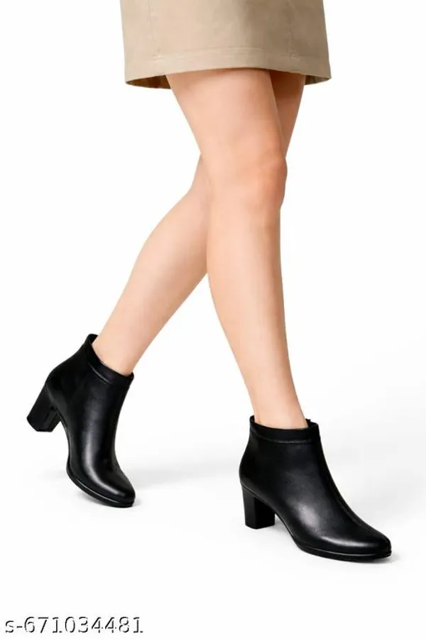 Black_Synthetic_Ankle_Boot_For_Women