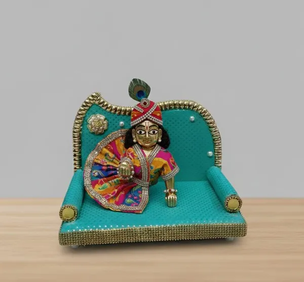 Turquoise_Handcrafted_Lord_Krishna_Idol_On_Decorative_Turquoise_Throne_Traditional_Hindu_Religious_Figurine_For_Pooja_Decoration