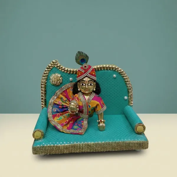 Turquoise_Handcrafted_Lord_Krishna_Idol_On_Decorative_Turquoise_Throne_Traditional_Hindu_Religious_Figurine_For_Pooja_Decoration