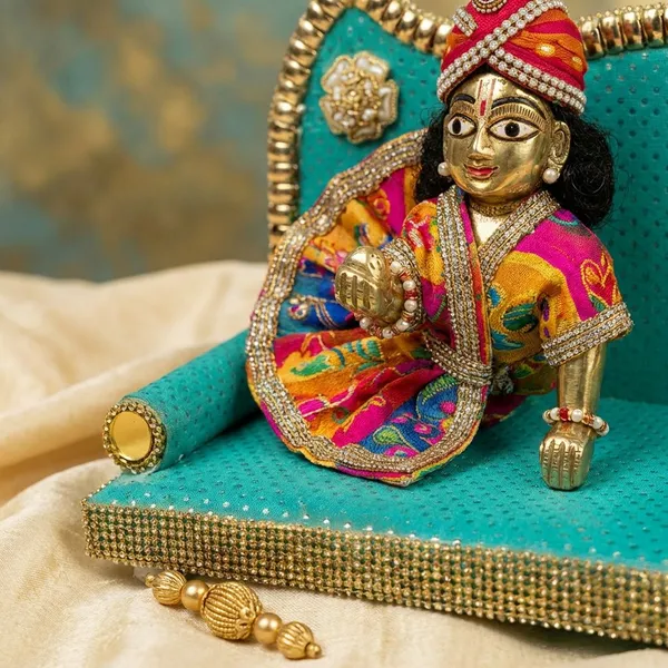 Turquoise_Handcrafted_Lord_Krishna_Idol_On_Decorative_Turquoise_Throne_Traditional_Hindu_Religious_Figurine_For_Pooja_Decoration