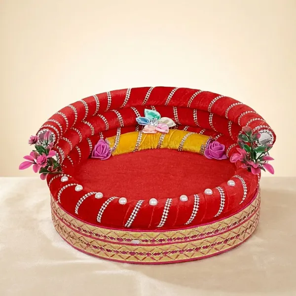 Handcrafted_Decorative_Ring_Cushion_RING_SINGHASAN_For_Pooja_Decoration