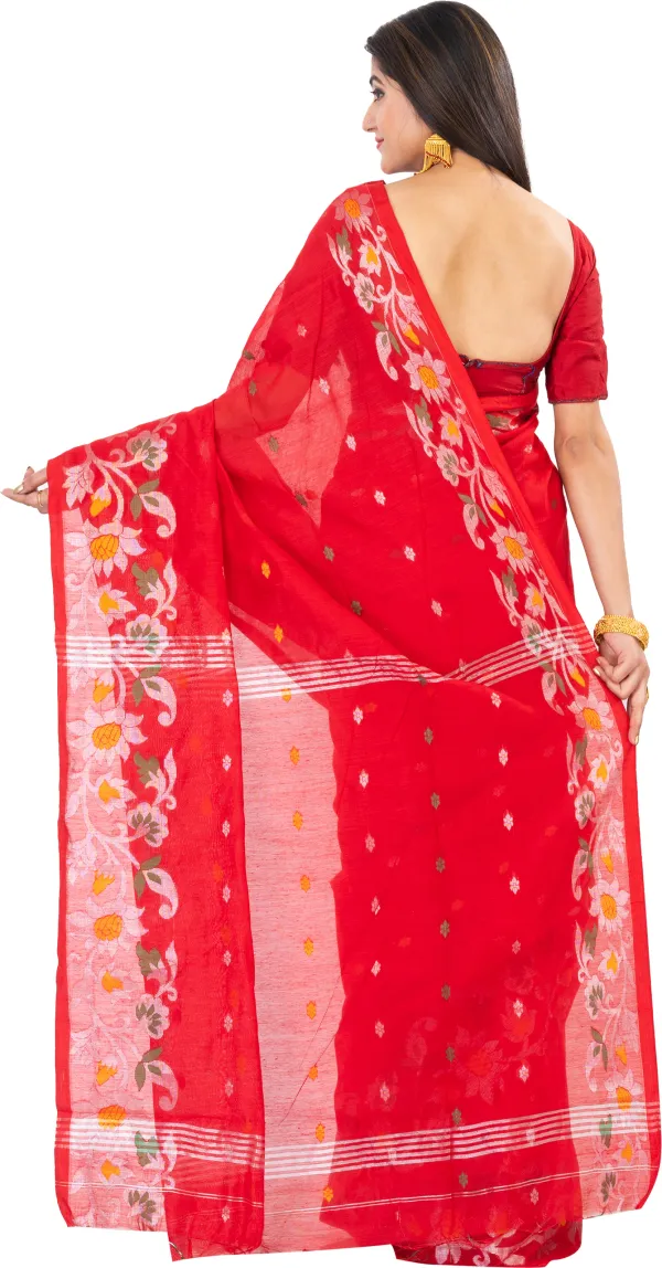 Floral_Desing_Premium_Quality_Cotton_Slik_Saree_for_Women_With_Blouse_Piece