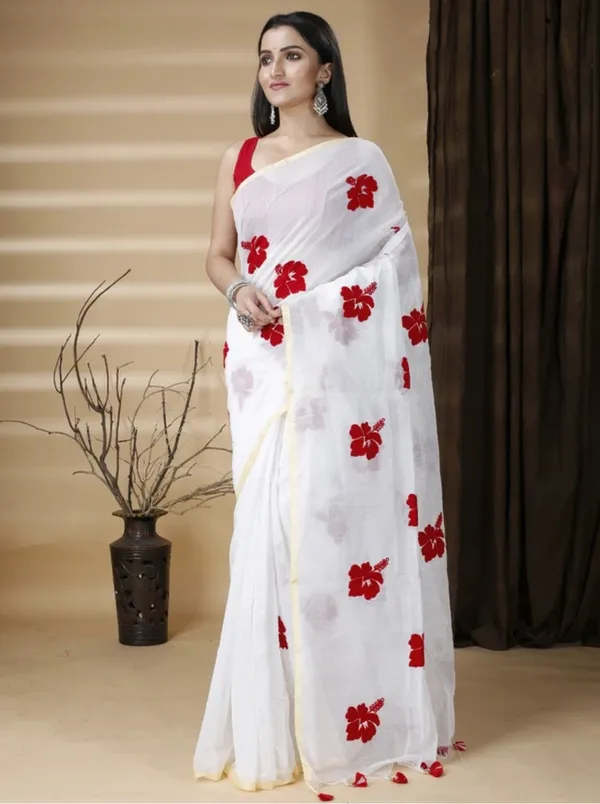Embroidered_Bollywood_Cotton_Blend_Jaba_Saree